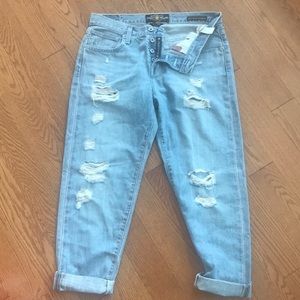 Luck brand Dylan Boyfriend ripped jeans